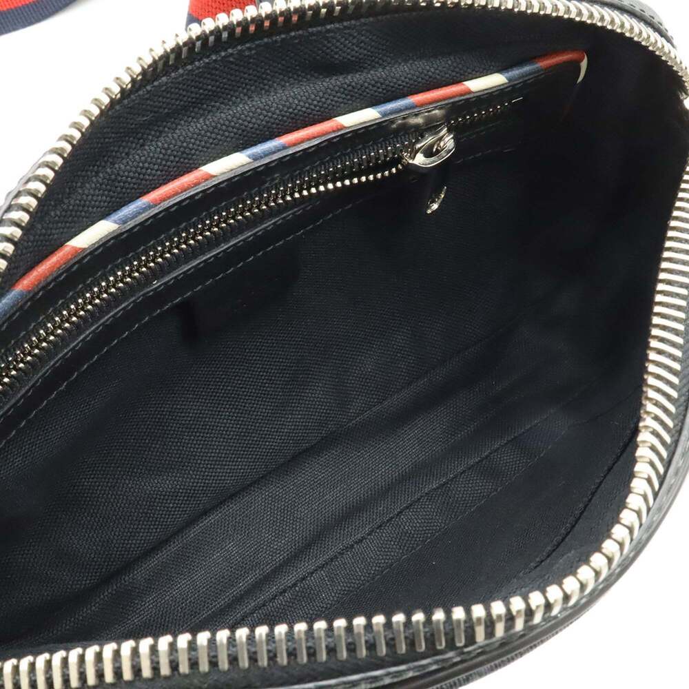 GUCCI Black Leather Fanny Pack - Picture 8 of 10